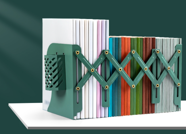 Extebdable 3-section Storage Book End  for Home Office