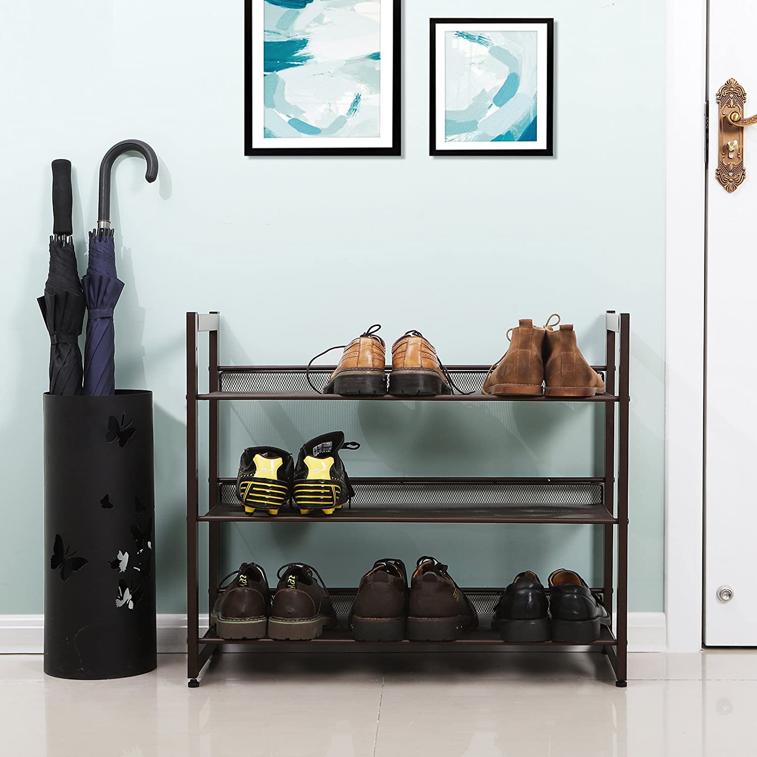 3-Tier Shoe Organizer Shelf