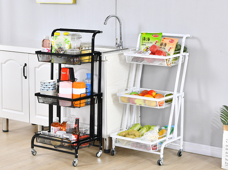 3 Tier Foldable Kitchen Cart